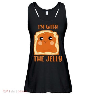 Peanut Butter And Jelly Cute Couple Im With The Jelly Ladies Essential Flowy Tank