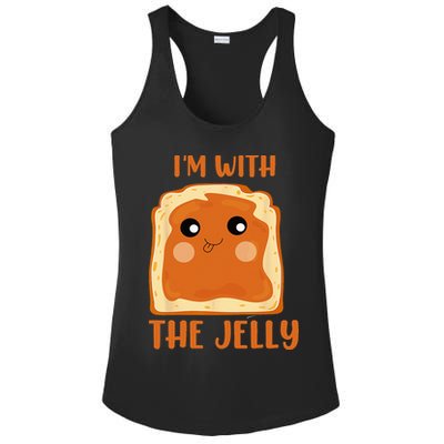 Peanut Butter And Jelly Cute Couple Im With The Jelly Ladies PosiCharge Competitor Racerback Tank