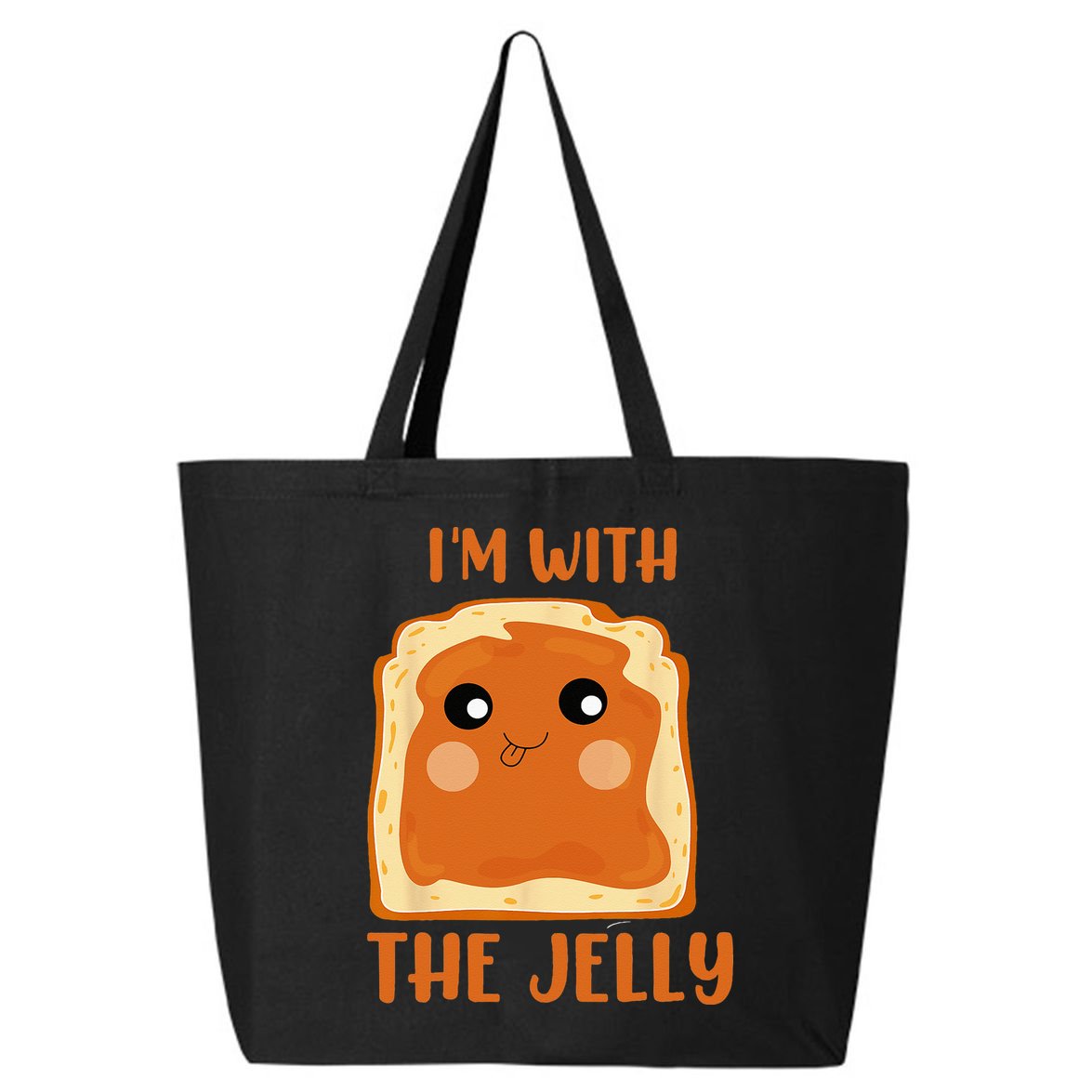 Peanut Butter And Jelly Cute Couple Im With The Jelly 25L Jumbo Tote