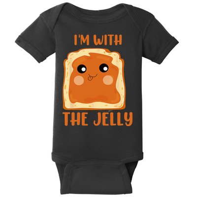 Peanut Butter And Jelly Cute Couple Im With The Jelly Baby Bodysuit