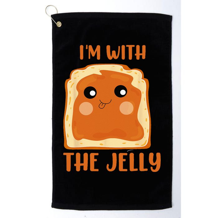 Peanut Butter And Jelly Cute Couple Im With The Jelly Golf Towel