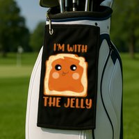 Peanut Butter And Jelly Cute Couple Im With The Jelly Golf Towel