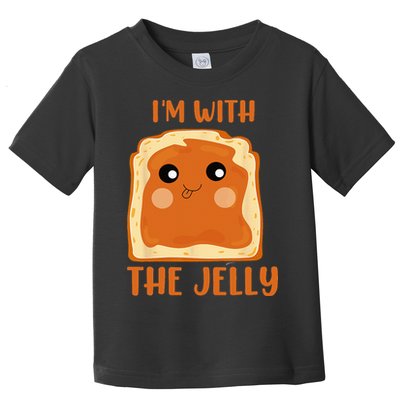 Peanut Butter And Jelly Cute Couple Im With The Jelly Toddler T-Shirt