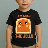 Peanut Butter And Jelly Cute Couple Im With The Jelly Toddler T-Shirt