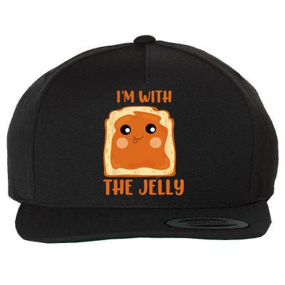 Peanut Butter And Jelly Cute Couple Im With The Jelly Wool Snapback Cap