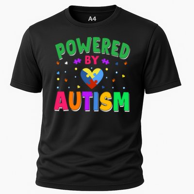 Powered By Autism Awareness Month Autism - Autism Funny Gift Performance Shirt