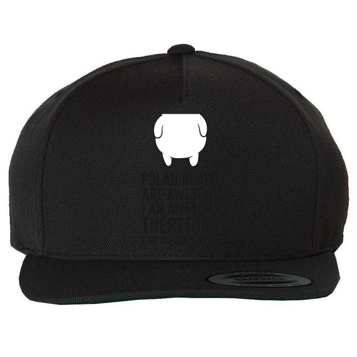 Polar Bears Are Awesome. I'm Awesome I'm A Polar Bear Wool Snapback Cap