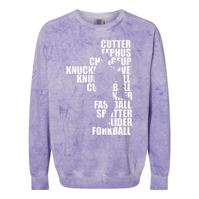 Pitcher Baseball Apparel Baseball Colorblast Crewneck Sweatshirt