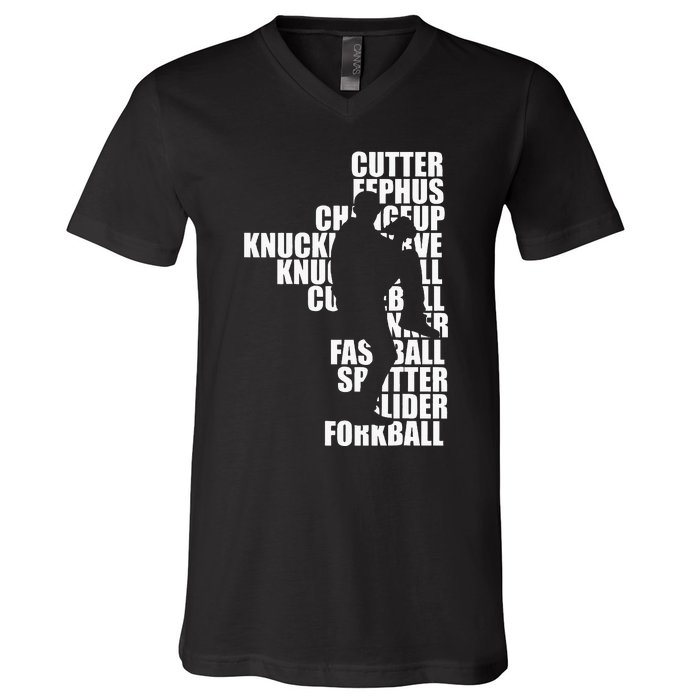 Pitcher Baseball Apparel Baseball V-Neck T-Shirt