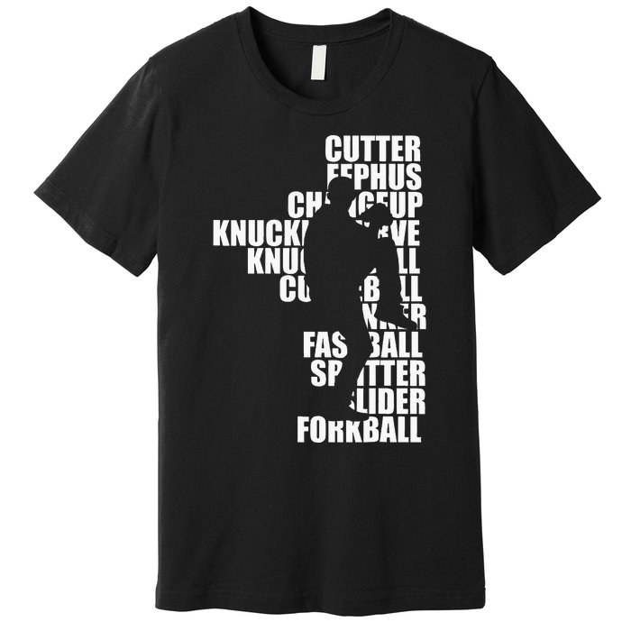 Pitcher Baseball Apparel Baseball Premium T-Shirt