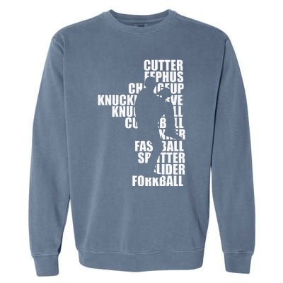 Pitcher Baseball Apparel Baseball Garment-Dyed Sweatshirt