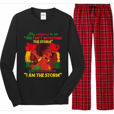 Proud Black African American Ladies Black History Month Long Sleeve Pajama Set