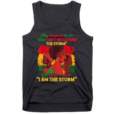 Proud Black African American Ladies Black History Month Tank Top