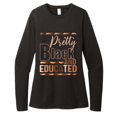 Pretty Black And Educated Black Month History African Pride Womens CVC Long Sleeve Shirt