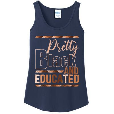 Pretty Black And Educated Black Month History African Pride Ladies Essential Tank