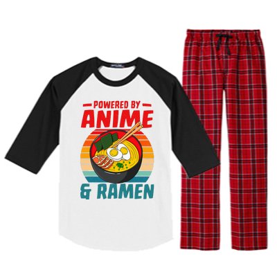 Powered By Anime & Ra Love Noodles  Raglan Sleeve Pajama Set