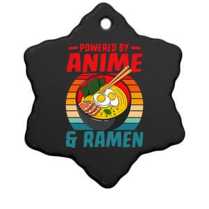 Powered By Anime & Ra Love Noodles  Ceramic Star Ornament