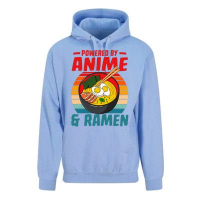 Powered By Anime & Ra Love Noodles  Unisex Surf Hoodie