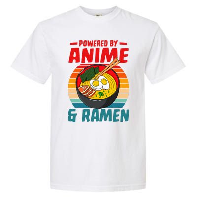 Powered By Anime & Ra Love Noodles  Garment-Dyed Heavyweight T-Shirt