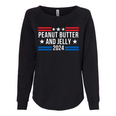 Peanut Butter And Jelly 2024 Funny Foodie Pbj Lover Funny Politics Pbj Sandwich Womens California Wash Sweatshirt