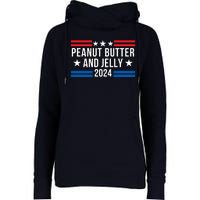 Peanut Butter And Jelly 2024 Funny Foodie Pbj Lover Funny Politics Pbj Sandwich Womens Funnel Neck Pullover Hood