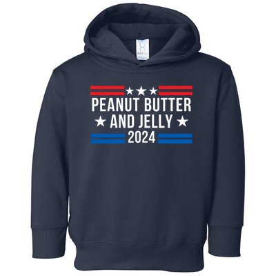 Peanut Butter And Jelly 2024 Funny Foodie Pbj Lover Funny Politics Pbj Sandwich Toddler Hoodie