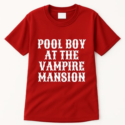 Pool Boy At The Vampire Mansion Tall T-Shirt