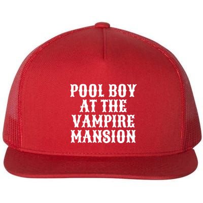 Pool Boy At The Vampire Mansion Flatbill Hat