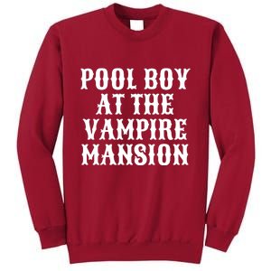 Pool Boy At The Vampire Mansion Tall Sweatshirt