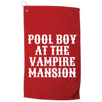 Pool Boy At The Vampire Mansion Golf Towel