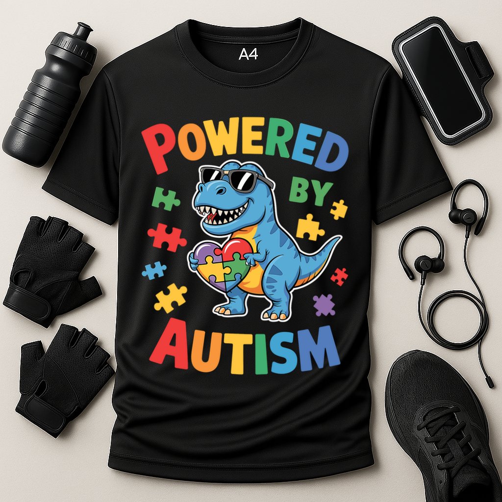 Powered By Autism For Autism Awareness Performance Shirt