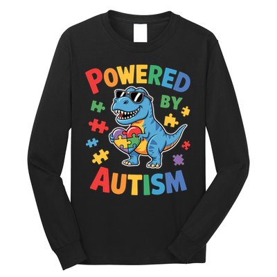 Powered By Autism For Autism Awareness Long Sleeve Shirt
