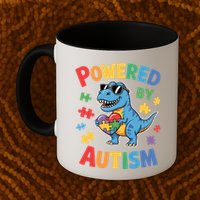 Powered By Autism For Autism Awareness Mug