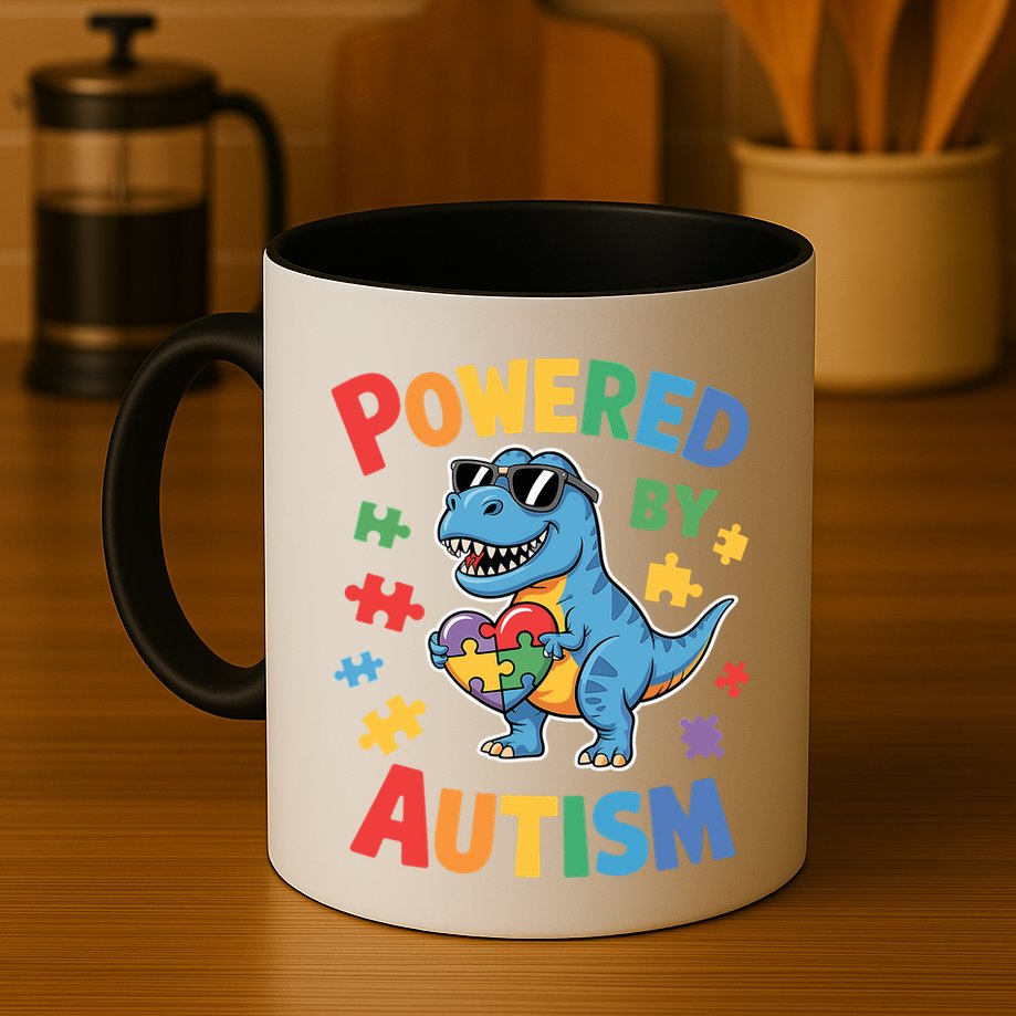 Powered By Autism For Autism Awareness Mug