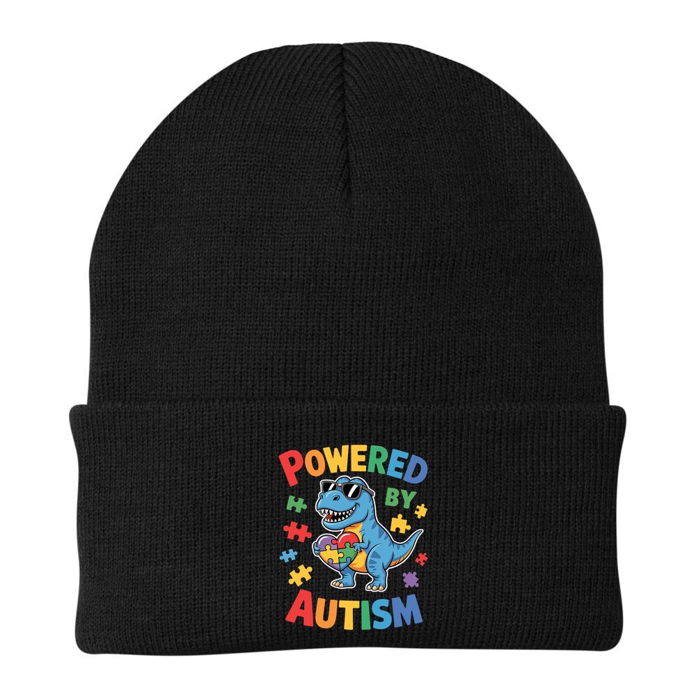 Powered By Autism For Autism Awareness Beanie