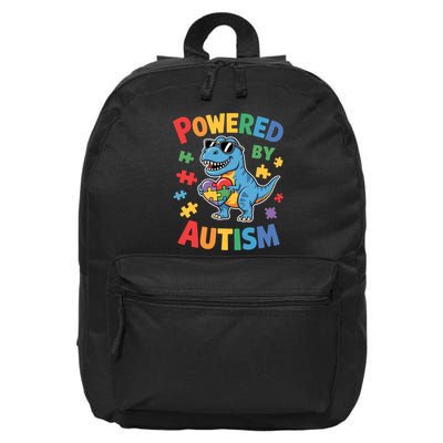 Powered By Autism For Autism Awareness 16 in Basic Backpack