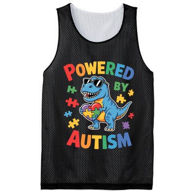 Powered By Autism For Autism Awareness Mesh Reversible Basketball Jersey Tank