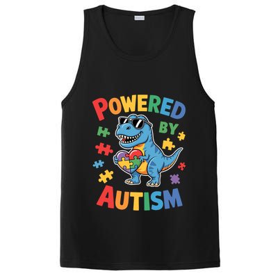 Powered By Autism For Autism Awareness PosiCharge Competitor Tank