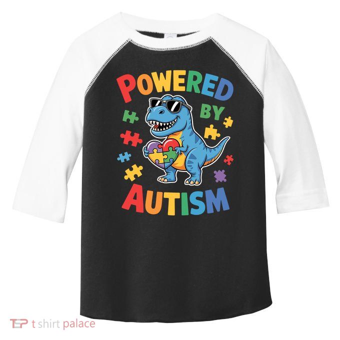 Powered By Autism For Autism Awareness Toddler Fine Jersey T-Shirt