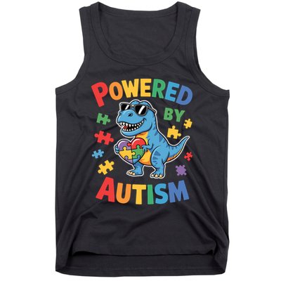 Powered By Autism For Autism Awareness Tank Top