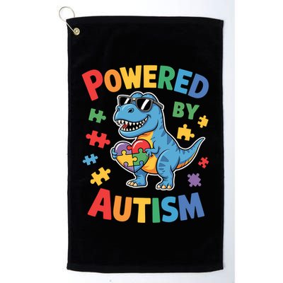 Powered By Autism For Autism Awareness Golf Towel