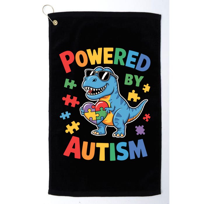 Powered By Autism For Autism Awareness Golf Towel