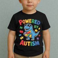 Powered By Autism For Autism Awareness Toddler T-Shirt