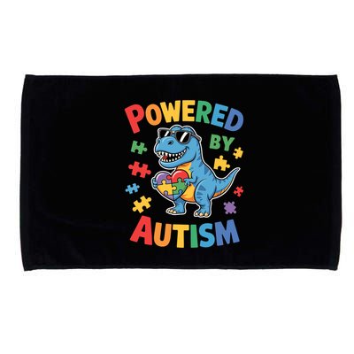 Powered By Autism For Autism Awareness Microfiber Hand Towel