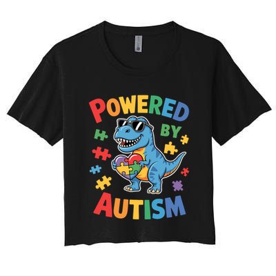Powered By Autism For Autism Awareness Crop Top