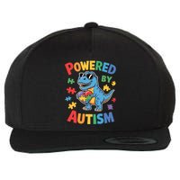 Powered By Autism For Autism Awareness Wool Snapback Cap
