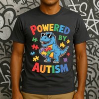 Powered By Autism For Autism Awareness T-Shirt