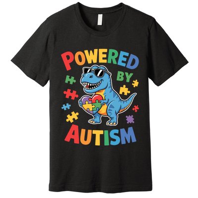 Powered By Autism For Autism Awareness Premium T-Shirt