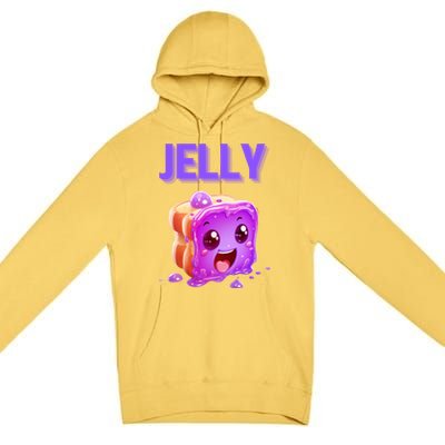 Peanut Butter And Jelly Matching Couple Best Friends Lover Gift Premium Pullover Hoodie