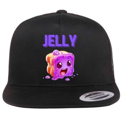 Peanut Butter And Jelly Matching Couple Best Friends Lover Gift Flatbill Hat